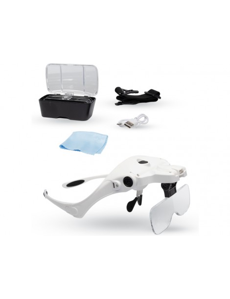 Lightcraft Magnifier Glasses with LED Light Set