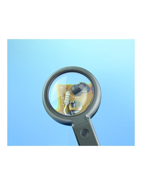 Lightcraft Foldable LED Magnifier with Inbuilt Stand