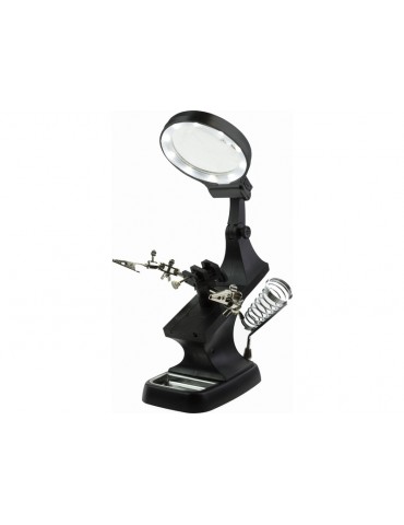 Modelcraft Helping Hands, LED Magnifier Workstation