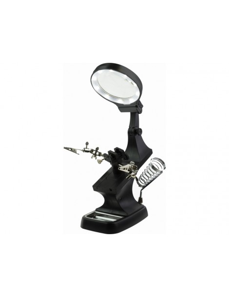 Modelcraft Helping Hands, LED Magnifier Workstation