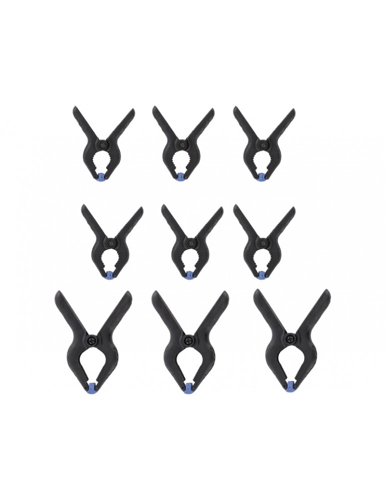 Modelcraft Nylon Grip Clamps Set 75mm and 50mm (3+6pcs)