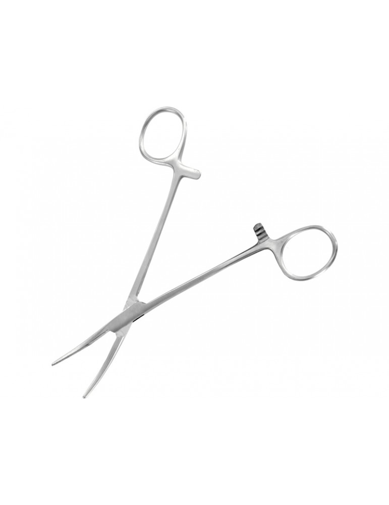 Modelcraft Curved Locking Forceps Jaws Serrated
