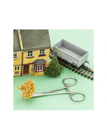 Modelcraft Curved Locking Forceps Jaws Serrated
