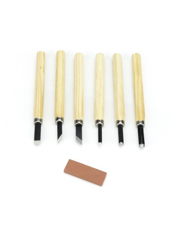 Modelcraft Wood Carving Tool Set, Sharpening Stone