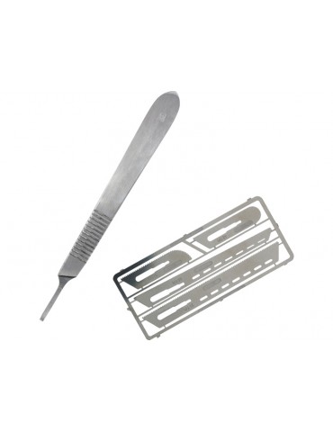 Modelcraft Precision Saw Set (0.12mm) with Scalpel