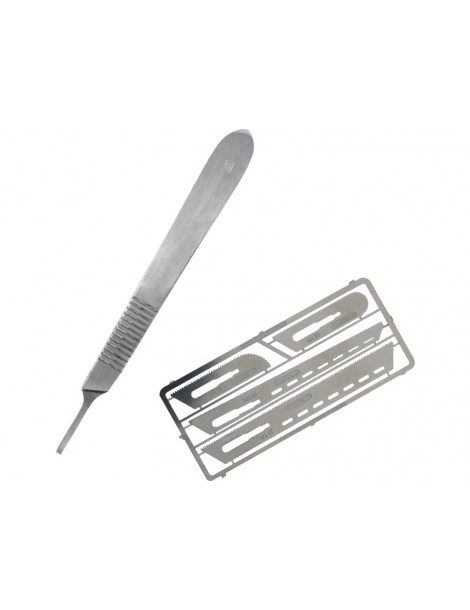 Modelcraft Precision Saw Set (0.12mm) with Scalpel
