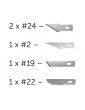 Modelcraft Assorted Blades (2x 24, 2, 19, 22)