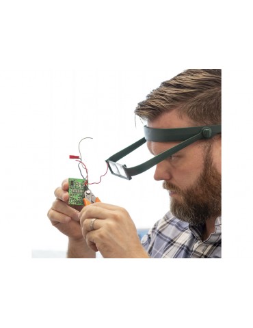 Modelcraft Slimline Headband Magnifier with 4 Lenses