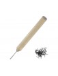 Modelcraft Pen Grip Pin Pusher with 100 Black Pins 1x7mm