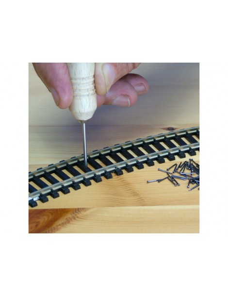Modelcraft Pen Grip Pin Pusher with 100 Black Pins 1x7mm