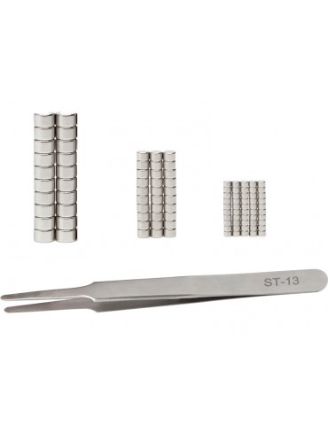 Modelcraft Tweezer with 100pc Magnet Set