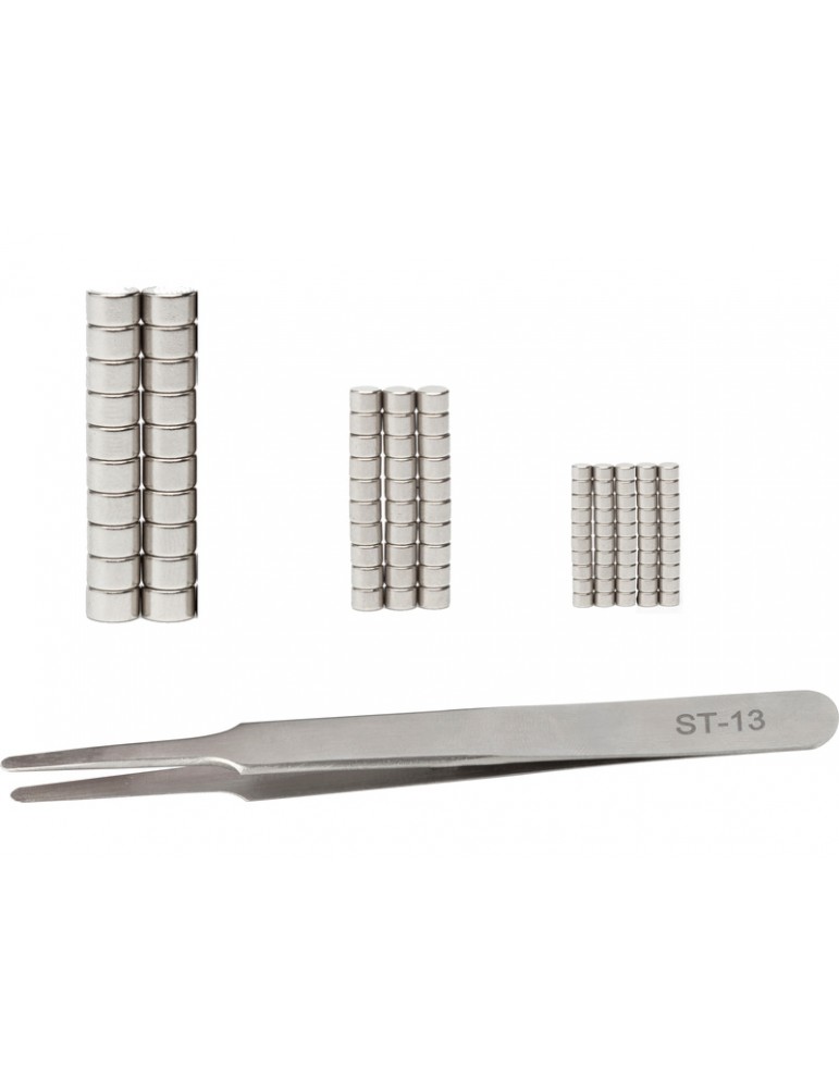 Modelcraft Tweezer with 100pc Magnet Set