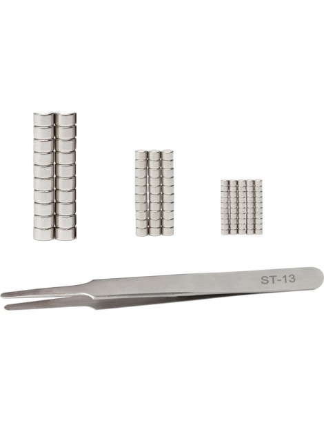 Modelcraft Tweezer with 100pc Magnet Set
