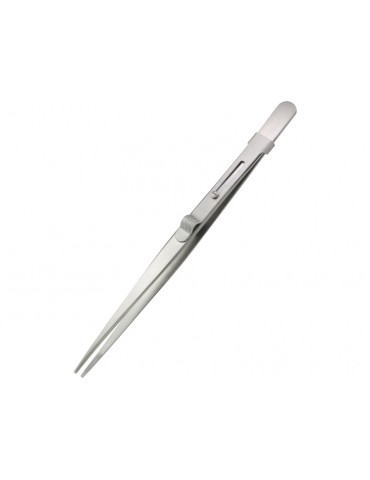 Modelcraft Fine Serrated Locking Stainless Steel Tweezers