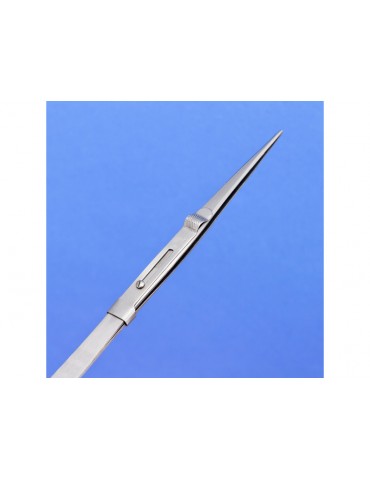 Modelcraft Fine Serrated Locking Stainless Steel Tweezers