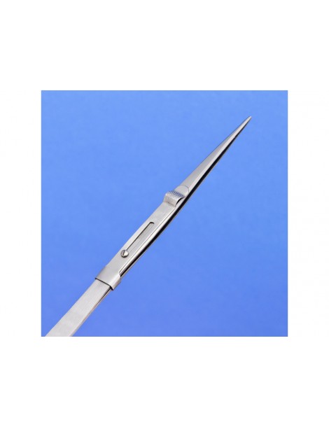 Modelcraft Fine Serrated Locking Stainless Steel Tweezers
