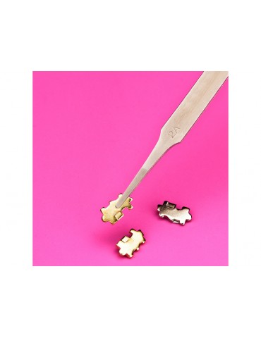 Modelcraft Flat Rounded Stainless Steel Tweezers