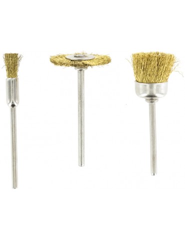 Rotacraft Brass Brushes Assorted (3pcs Set)