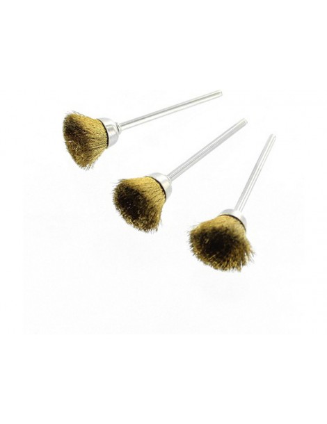 Rotacraft Brass Cup Brushes (3pcs)