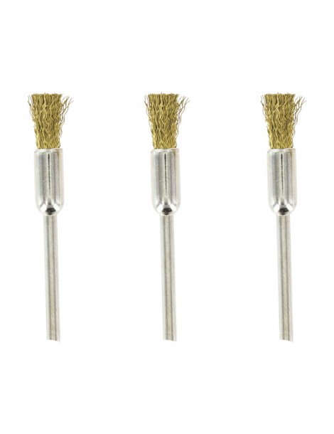 Rotacraft Brass Pencil Brushes (3pcs)