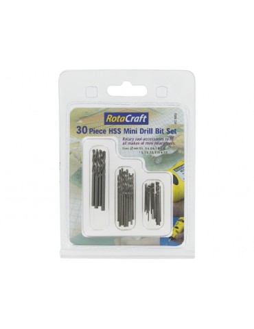 Rotacraft HSS Mini Drill Bit Set (30pcs Set)