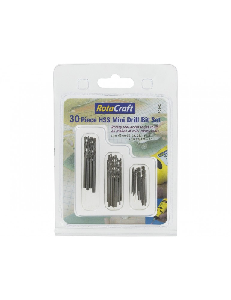 Rotacraft HSS Mini Drill Bit Set (30pcs Set)