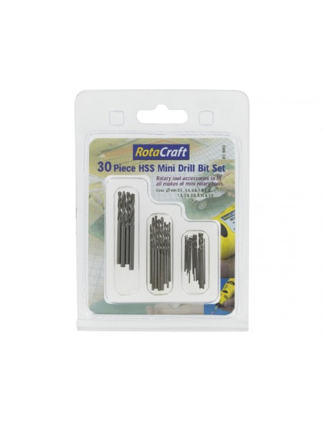 Rotacraft HSS Mini Drill Bit Set (30pcs Set)