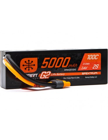 Spektrum Smart G2 LiPo 7.4V 5000mAh 100C HC IC3