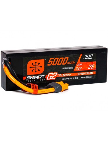 Spektrum Smart G2 LiPo 7.4V 5000mAh 30C HC IC3