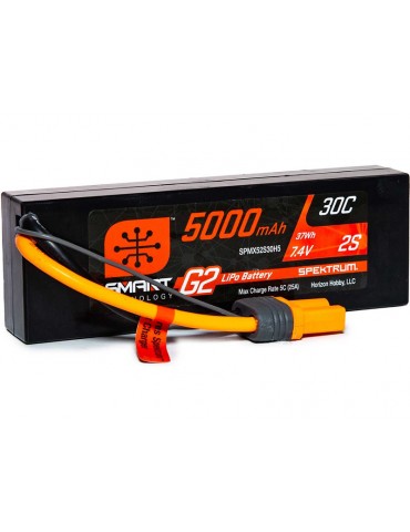 Spektrum Smart G2 LiPo 7.4V 5000mAh 30C HC IC5