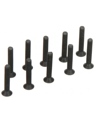 Flat Head Screws, M3 x 18mm (10)