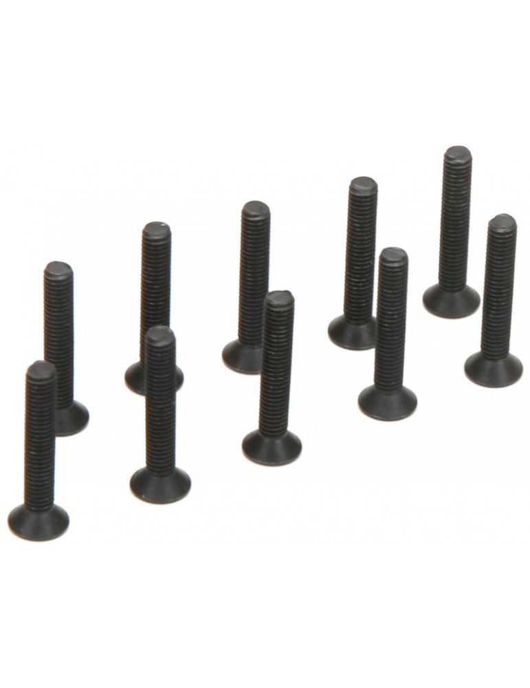 Flat Head Screws, M3 x 18mm (10)