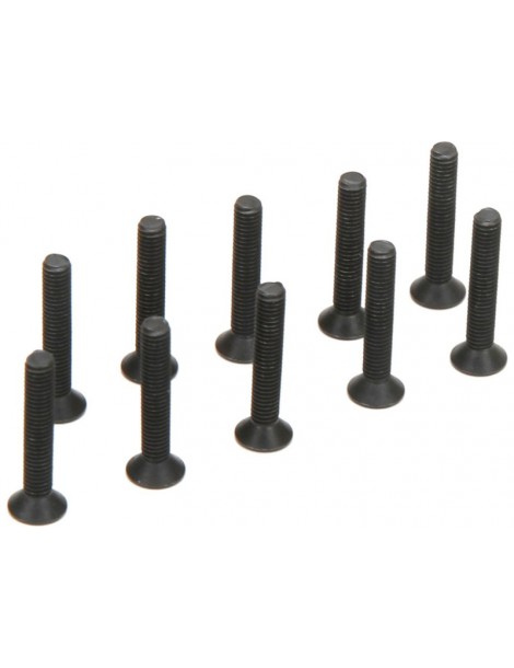 Flat Head Screws, M3 x 18mm (10)