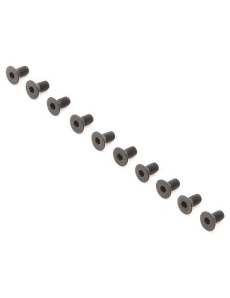 Flat Head Screws, M3 x 6mm (10)