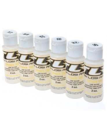 TLR Silicone Shock Oil Middle (set 6x56ml)