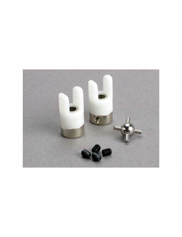 Traxxas U-joints (2)/ 3mm set screws (4)
