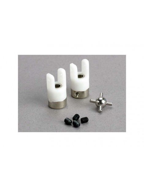 Traxxas U-joints (2)/ 3mm set screws (4)