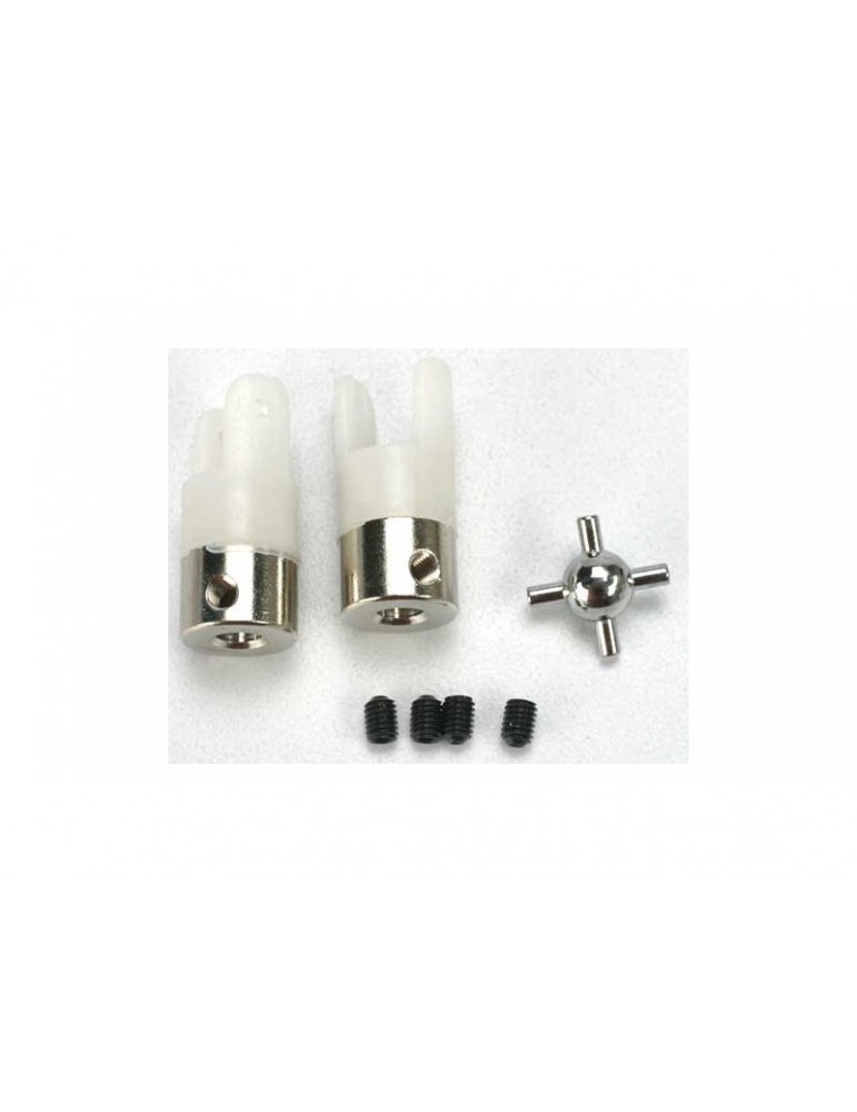 Traxxas U-joints (2)/ 3mm set screws (4)