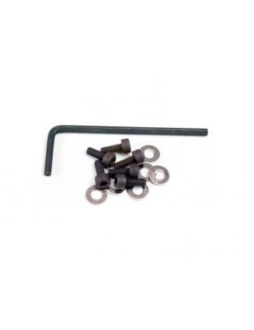 Traxxas Backplate screws (3x8mm cap-head machine) (6)/washers (6)/ wrench