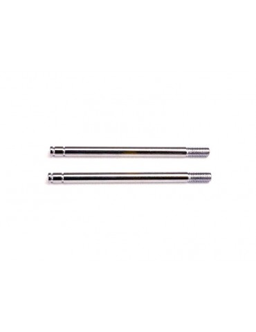 Traxxas Shock shafts, steel, chrome finish (long) (2)