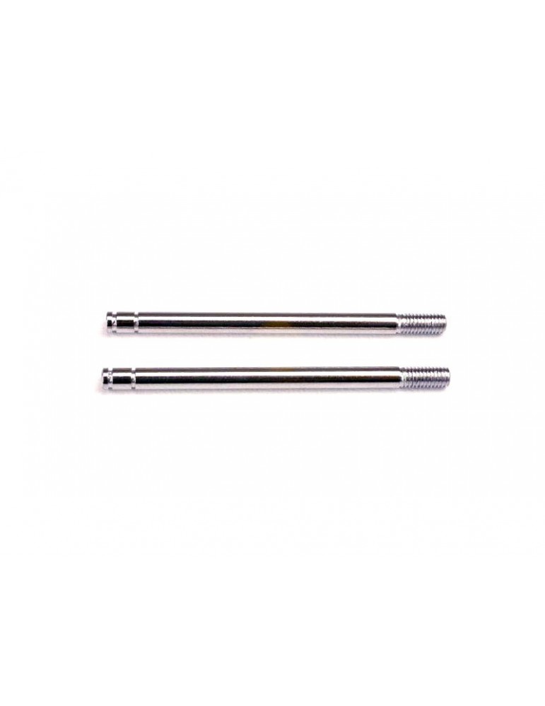 Traxxas Shock shafts, steel, chrome finish (long) (2)