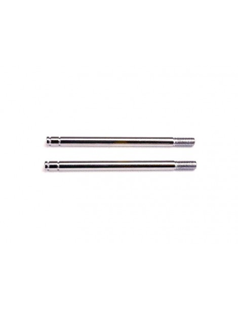 Traxxas Shock shafts, steel, chrome finish (long) (2)