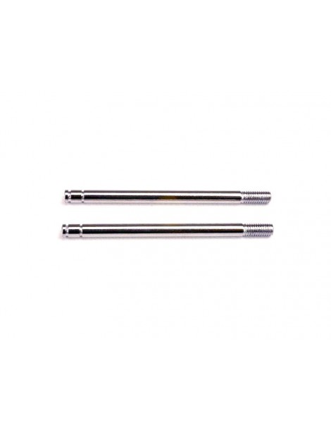 Traxxas Shock shafts, steel, chrome finish (long) (2)