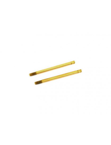 Traxxas Shock shafts, hardened steel, titanium nitride coated (long) (2)