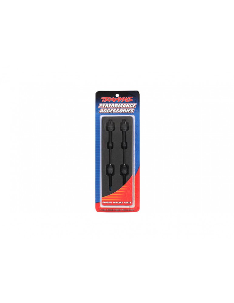Traxxas Driveshafts, rear, steel-spline constant-velocity (2) (fits 2WD Rustler/Stampede)
