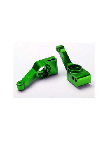 Traxxas Carriers, stub axle (green-anodized 6061-T6 aluminum) (rear) (2)