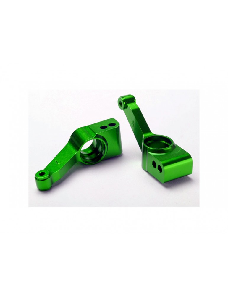 Traxxas Carriers, stub axle (green-anodized 6061-T6 aluminum) (rear) (2)