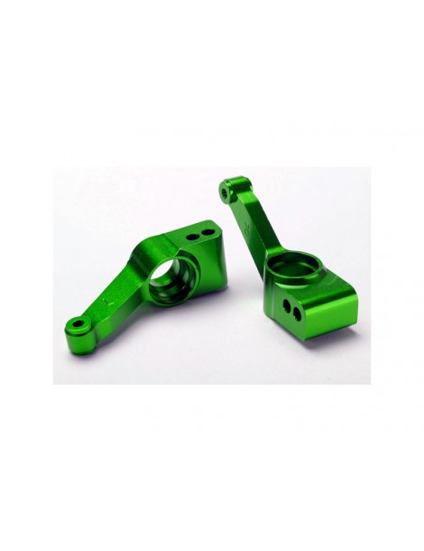 Traxxas Carriers, stub axle (green-anodized 6061-T6 aluminum) (rear) (2)