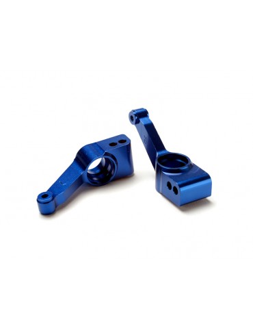 Traxxas Carriers, stub axle (blue-anodized 6061-T6 aluminum) (rear) (2)