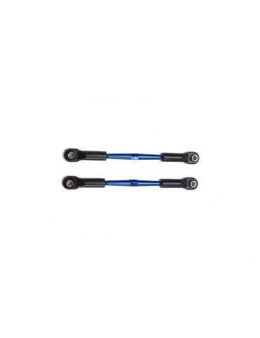 Traxxas Turnbuckles, aluminum (blue-anodized), toe links, 61mm (2)